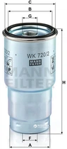 Фильтр топливный MANN-FILTER WK 720/2 - WK 720/2x