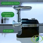 Багатофункціональна електром'ясорубка Rainberg RB-2270 Чорного кольору Потужна електрична м'ясорубка 3800Вт шатківницею та соковитискачем для томатів