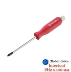 Отвертка Intertool крестовая ударная PH2 х 100 мм (HT-0487)