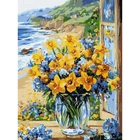 Картина по номерам "Цветочное побережье" ©art_selena_ua Идейка KHO3301, 30х40 см