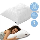 Подушка для сна 70х70 см NORDIC COMFORT+ IDEIA антиаллергенная холлофайбер чехол с молнией белая 4449431
