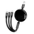 Кабель HOCO Combo Micro+lightning+Type-C Easy pull storage 3-in-1 X78 |1m, 2A| 4758029