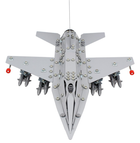 Металевий конструктор ТехноК F-16 арт.9598, 430 деталей, модель винищувача, від 7 років