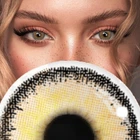 Коричневые контактные линзы с диоптриями ELITE Lens "Кукольный Карий" 2 шт. -4.50