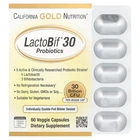 Пробіотики California Gold Nutrition LactoBif 30 млрд 60 рослинних капсул