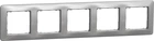 Рамка 5-постова Schneider Electric Sedna Design алюміній SDD313805