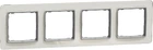Рамка 4-постова Schneider Electric Sedna Design Штучне Біле скло SDD360804