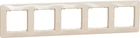 Рамка 5-постова Schneider Electric Sedna Design Бежевий SDD312805