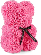 Букет-Медведик из 3D роз Teddy Bear 25см малиновый