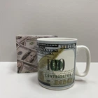 Чашка керамическая 800 мл "Доллар" XXL Olens 102-018/3236