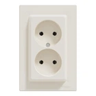 Розетка Schneider Electric ASFORA без заземления двойная крем (EPH9700123)