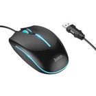 Миша Hoco GM37 Wonderful gaming luminous, ігрова, дротова, USB, 800-2400DPI, 1.4m, Чорний