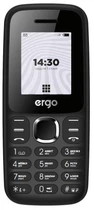 Мобільний телефон ERGO B184 Dual Sim чорний 1.77 дюйма TFT 0.3 Мп