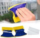 Магнітна щітка для миття вікон Double Sided Glass Cleaner 12 см пластик магніт