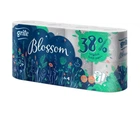 Туалетная бумага трехслойная Grite Blossom, 8 рулонов, 145 отрывов, 18.72 м.