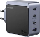 Сетевое зарядное устройство UGREEN Nexode Air USB-A+3xUSB-C 100W GaN Tech Fast Charger Space Gray (X565)