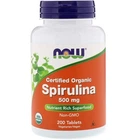 Натуральна добавка Now Foods Spirulina Спіруліна  500 мг таблетки