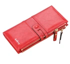 Стильний женский кошелек на молнии из искусственной кожи, Red