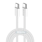 Дата кабель USB-C to USB-C 2.0m (braided cotton) (PD Fast Charging 60W) 3.0А grey ColorWay (CW-CBPDCC068-GR)