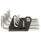 Ключи TORX 9шт T10-T50 мм CrV (короткие с отверстием) SIGMA (4022211) 1482327