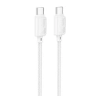 Дата кабель HOCO X113 Beneficio Type-C to Type-C 60W (1m) (White) (219673)