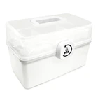 Аптечка для лекарств пластиковая белая большая MVM PC-16 M WHITE