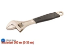 Ключ розвідний Mastertool 300 мм (0-35 мм) з гумовою ручкою (76-0124)