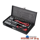 Набор инструмента Intertool 1/4" 28 ед. (ET-6028)