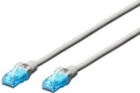 Патч-корд DIGITUS CAT 5e UTP, 0.5м, AWG 26/7, CCA, PVC, сірий