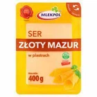 Сир нарізка Mlekpol Zloty mazur 400 г