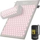 Коврик акупунктурный с валиком 4FIZJO Classic Mat Аппликатор Кузнецова Grey/Pink (P-5907739313287)