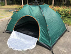 Автоматичний туристичний намет 2-х місний для кемпінгу с козирком Autocamp 200х150х135см AC-1902 Green