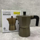 Гейзерная кофеварка алюминиевая 150 мл Maestro MR-1666-3 Brown