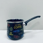 Эмалированная турка с пластиковой ручкой 0,6л Coffee Interos 4060 черная