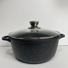 Каструля алюмінієва з скляною кришкою 4 л 24 см Maestro MR-4224