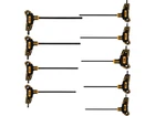 Набор ключей TORX тип «Т», Т10-T50, L= 100-200 мм, Cr-V 6150, 9 шт. VOREL (56639)
