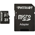 Карта пам'яті microSDXC (UHS-1) Patriot LX Series 64Gb class 10 (adapter SD) (PSF64GMCSDXC10)
