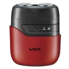Аккумуляторная электробритва, от USB, VGR V-345, Красный