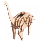 Механічний 3D пазл динозавр Brachiosaurus, дерев'яна головоломка, DIY конструктор для дітей