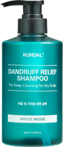 Натуральний шампунь проти лупи KUNDAL White Musk 500мл