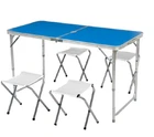 Стіл та стільці для пікніка Folding Table Синій