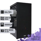 Рабочая станция PowerUp Desktop #486 Ryzen 9 9950x / 128 GB / HDD 4 TB / SSD 2TB / NVIDIA Quadro RTX5000 16GB специализированная вычислительная графическая система для архитекторов и инженеров