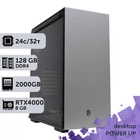 Рабочая станция PowerUp Desktop #423 Core i9 14900K / 128 GB / SSD 2TB / NVIDIA Quadro RTX4000 8GB специализированная вычислительная графическая система для архитекторов и инженеров