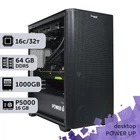 Рабочая станция PowerUp Desktop #485 Ryzen 9 9950x / 64 GB / SSD 1TB / NVIDIA Quadro P5000 16GB специализированная вычислительная графическая система для архитекторов и инженеров