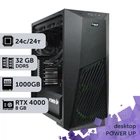 Рабочая станция PowerUp Desktop #525 Core Ultra 9 285K / 32 GB / SSD 1TB / NVIDIA Quadro RTX4000 8GB специализированная вычислительная графическая система для архитекторов и инженеров