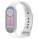 Силиконовый ремешок для фитнес браслетов Xiaomi Mi Band 8 Smart Band 9/10, Silicone, White, с удобной застёжкой, на фитнес трекер и смарт часы, ArmorStandart (ARM86916)