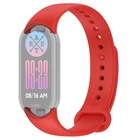 Силиконовый ремешок для фитнес браслетов Xiaomi Mi Band 8 Smart Band 9/10, Silicone, Red, с удобной застёжкой, на фитнес трекер и смарт часы, ArmorStandart (ARM86914)