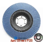 Круг лепестковый торцевой Apro 125 мм x Р120 цирконий прямой (830477)