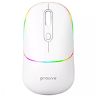 Беспроводная офисная мышь Proove Blink, RGB-подсветка, 4 кнопки, 800-1600 DPI, аккумулятор 650 мАч, Bluetooth 5.0, Белый (WMBL00002002)