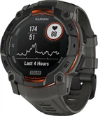 Смарт-годинник Garmin Instinct 3 50mm Solar Black with Charcoal Band (010-02935-00)